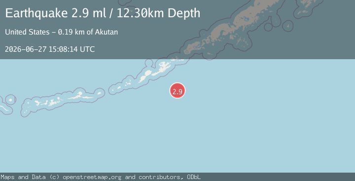 Map of SOUTH OF ALEUTIAN ISLANDS
