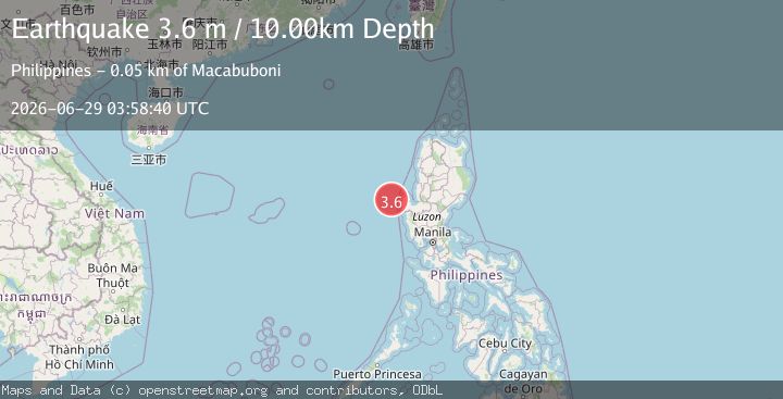 Map of LUZON, PHILIPPINES
