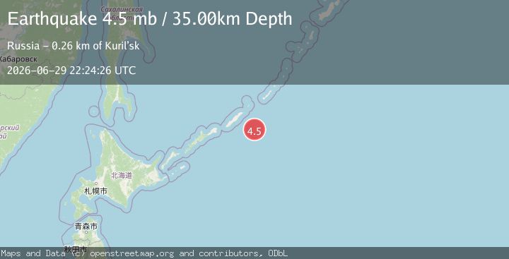 Map of KURIL ISLANDS