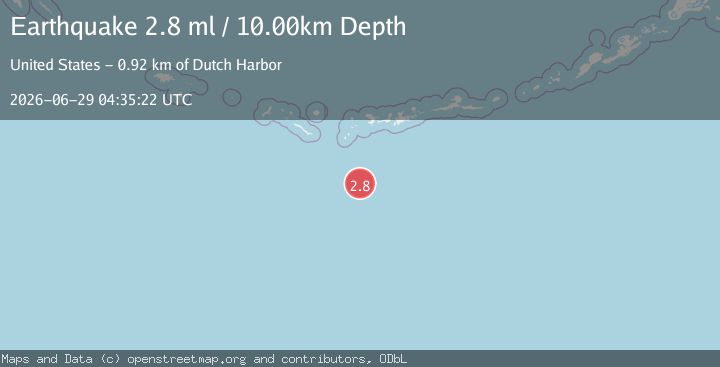 Map of SOUTH OF ALEUTIAN ISLANDS