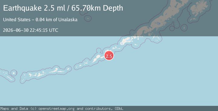 Map of FOX ISLANDS, ALEUTIAN ISLANDS