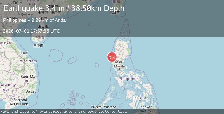 Map of LUZON, PHILIPPINES