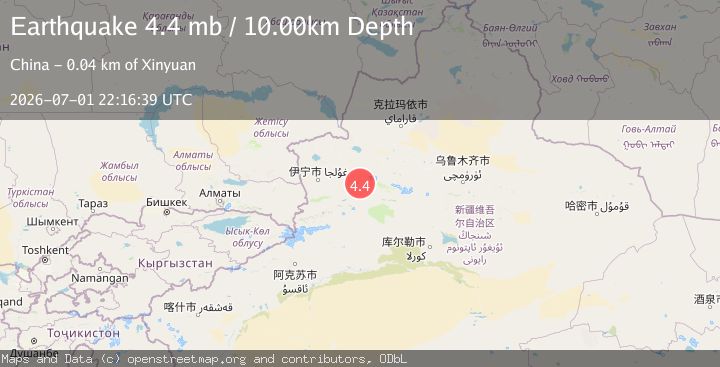 Map of NORTHERN XINJIANG, CHINA