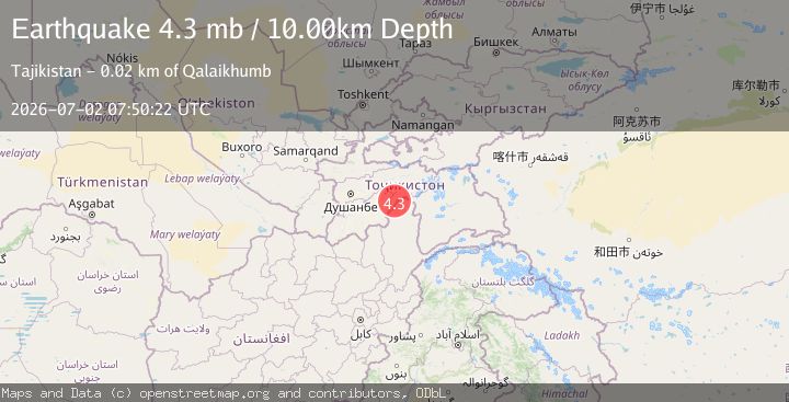 Map of TAJIKISTAN
