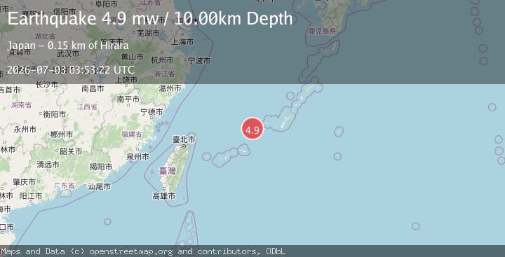 Map of NORTHEAST OF TAIWAN