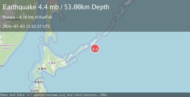 Map of KURIL ISLANDS
