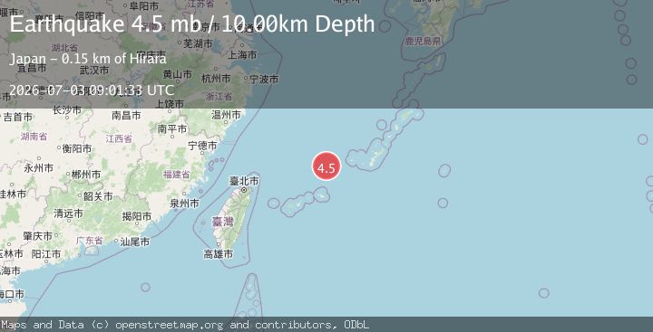 Map of NORTHEAST OF TAIWAN