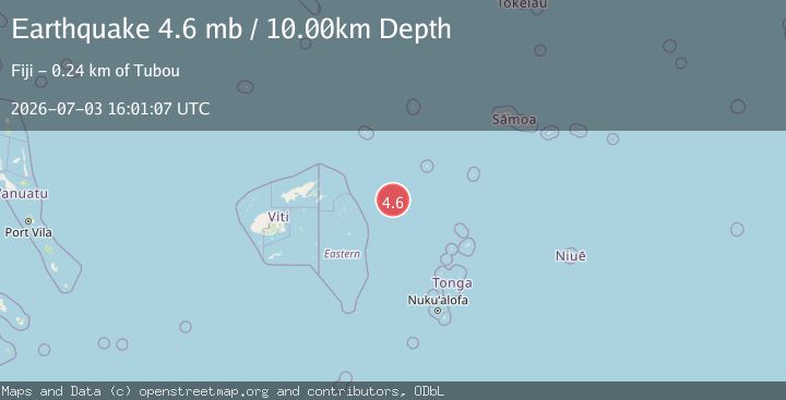 Map of FIJI REGION