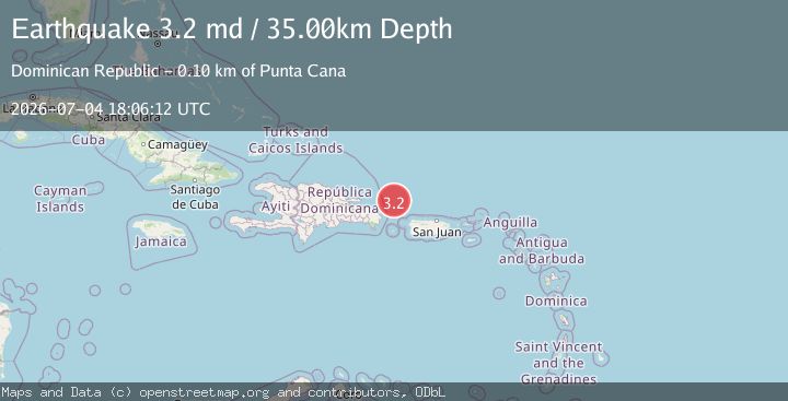 Map of DOMINICAN REPUBLIC REGION