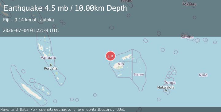 Map of FIJI REGION
