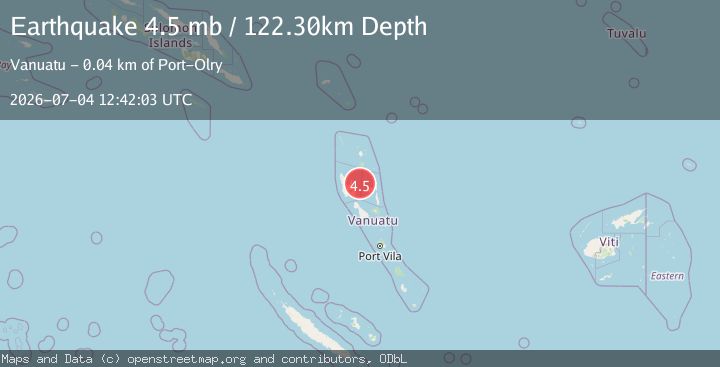 Map of VANUATU