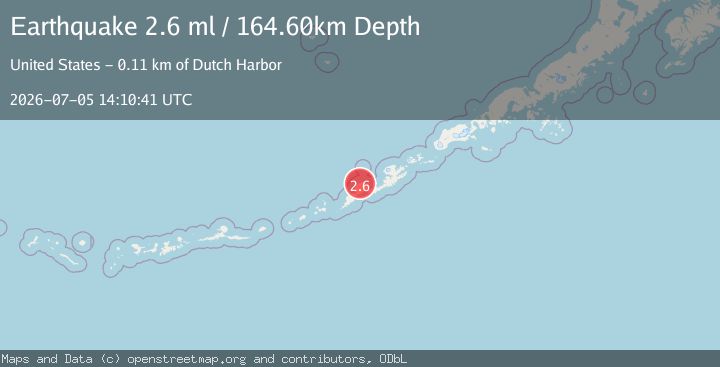 Map of FOX ISLANDS, ALEUTIAN ISLANDS