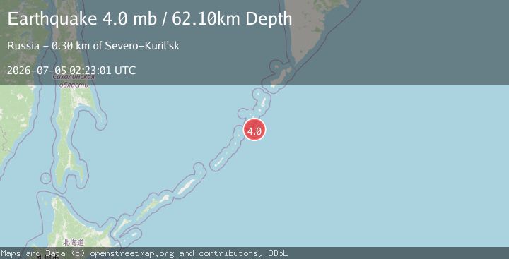 Map of KURIL ISLANDS
