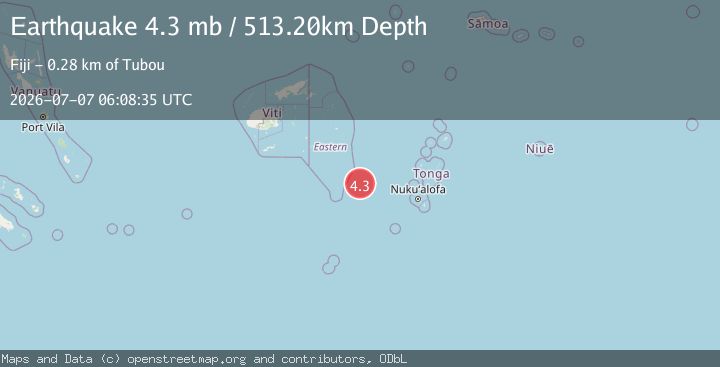 Map of FIJI REGION