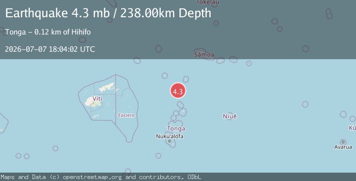 Map of TONGA