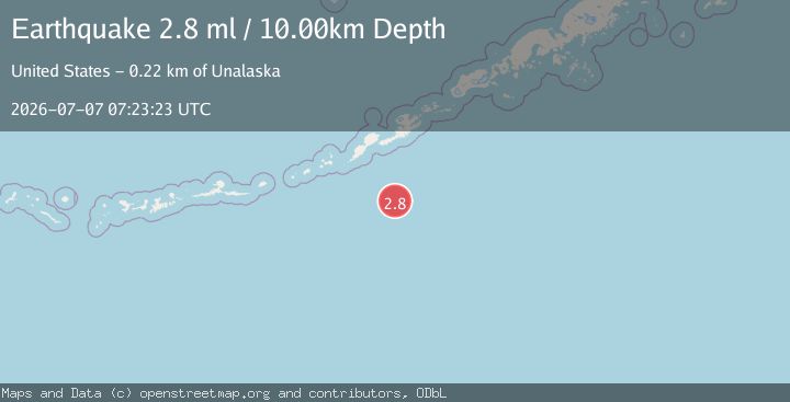 Map of FOX ISLANDS, ALEUTIAN ISLANDS