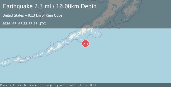 Map of SOUTH OF ALASKA