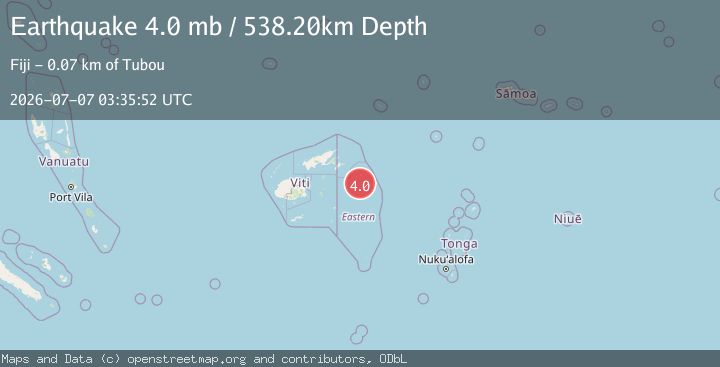 Map of FIJI REGION