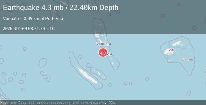 Map of VANUATU