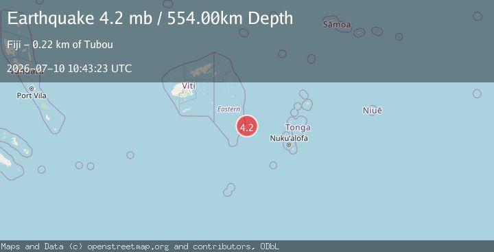 Map of FIJI REGION