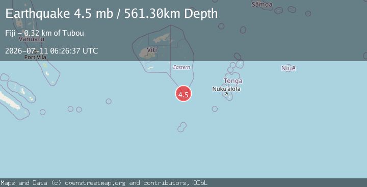 Map of FIJI REGION