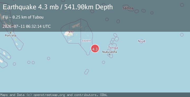 Map of FIJI REGION