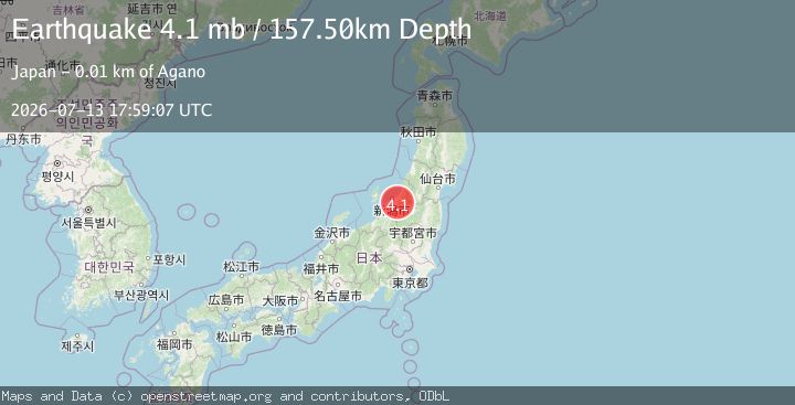 Map of EASTERN HONSHU, JAPAN