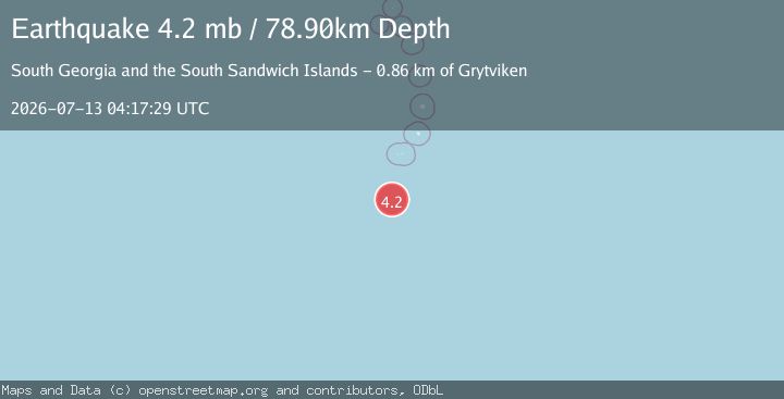 Map of SOUTH SANDWICH ISLANDS REGION