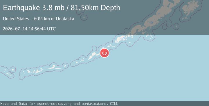 Map of FOX ISLANDS, ALEUTIAN ISLANDS