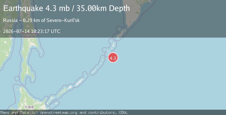 Map of KURIL ISLANDS