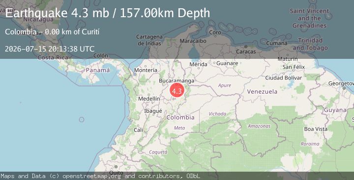 Map of NORTHERN COLOMBIA