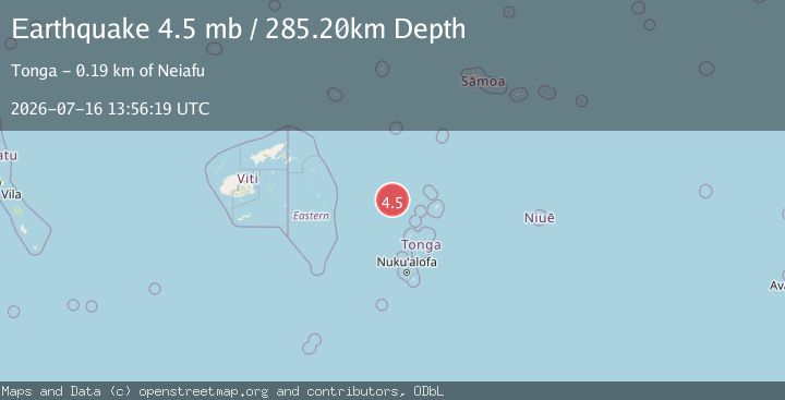Map of TONGA