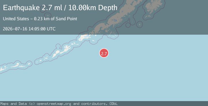 Map of SOUTH OF ALASKA