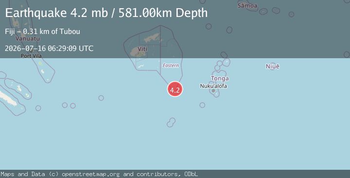 Map of FIJI REGION