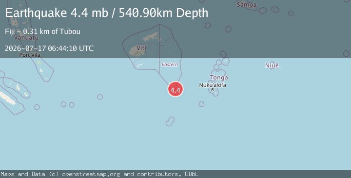 Map of FIJI REGION