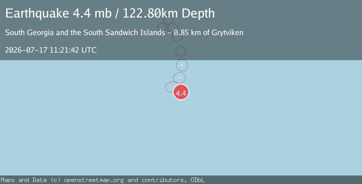 Map of SOUTH SANDWICH ISLANDS REGION