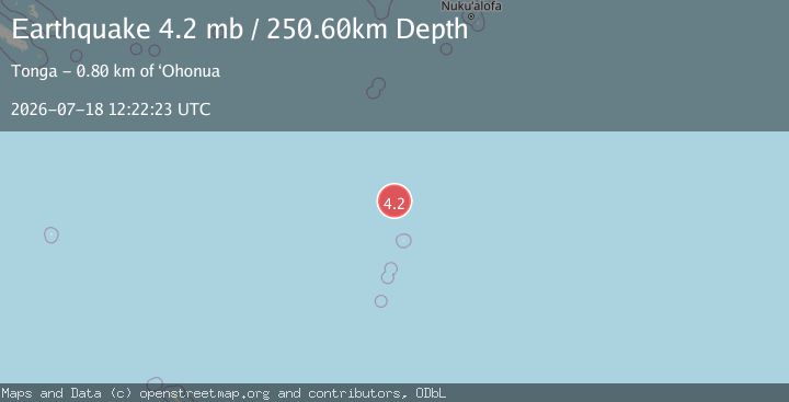 Map of KERMADEC ISLANDS REGION