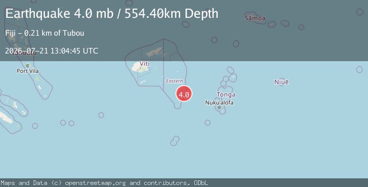 Map of FIJI REGION