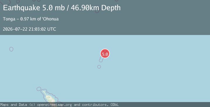 Map of KERMADEC ISLANDS, NEW ZEALAND