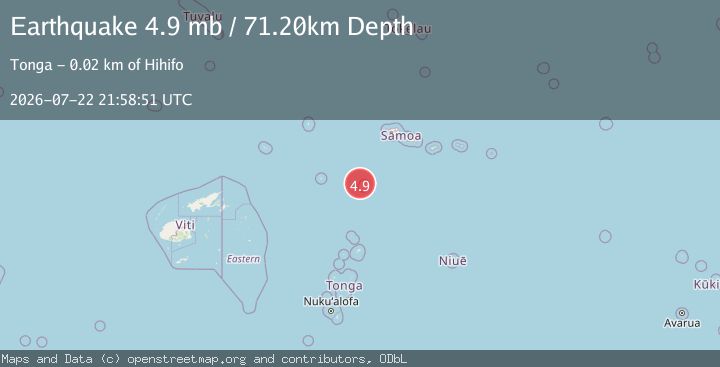 Map of TONGA