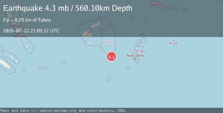 Map of FIJI REGION