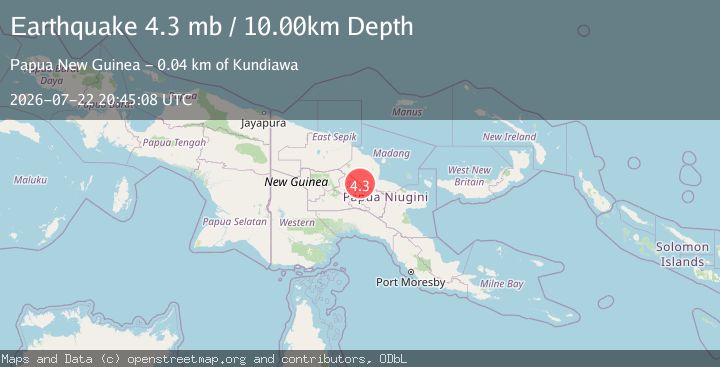 Map of NEW GUINEA, PAPUA NEW GUINEA