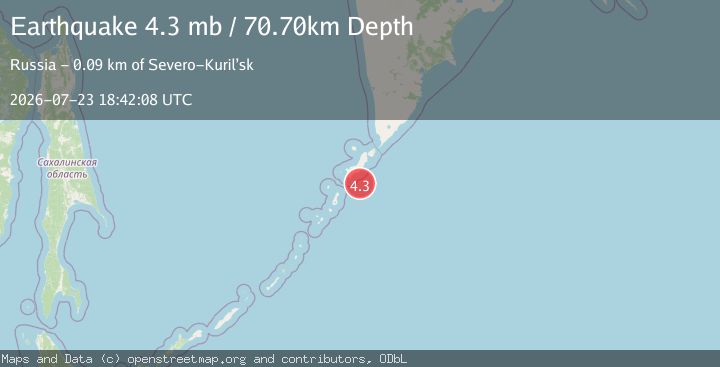 Map of KURIL ISLANDS