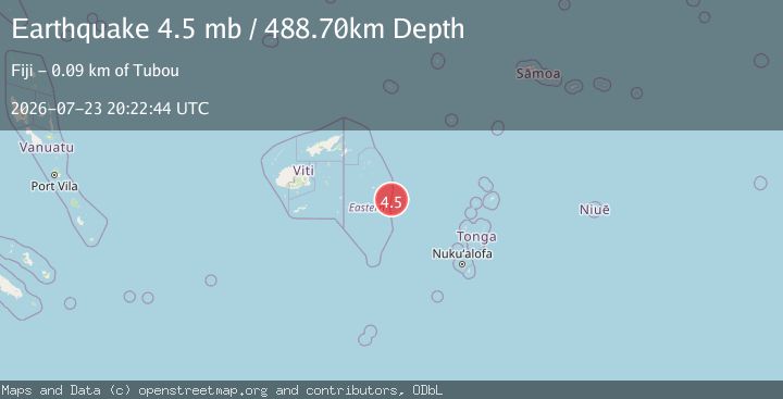Map of FIJI REGION
