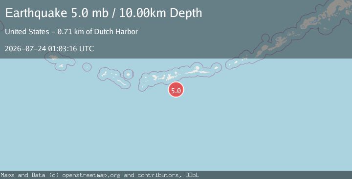 Map of ANDREANOF ISLANDS, ALEUTIAN IS.