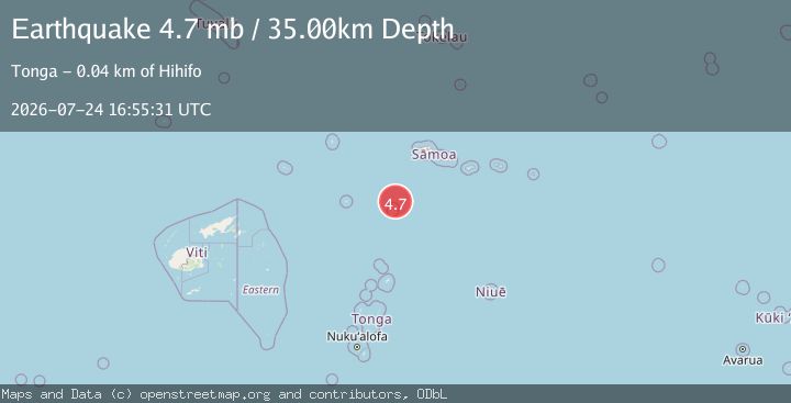 Map of TONGA