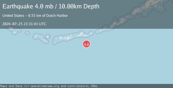 Map of ANDREANOF ISLANDS, ALEUTIAN IS.