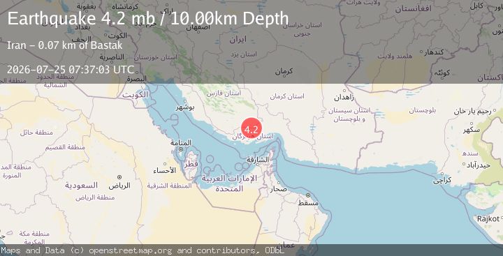 Map of SOUTHERN IRAN