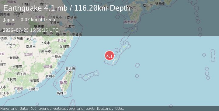 Map of RYUKYU ISLANDS, JAPAN