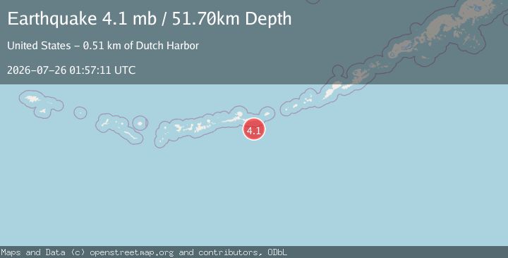Map of ANDREANOF ISLANDS, ALEUTIAN IS.